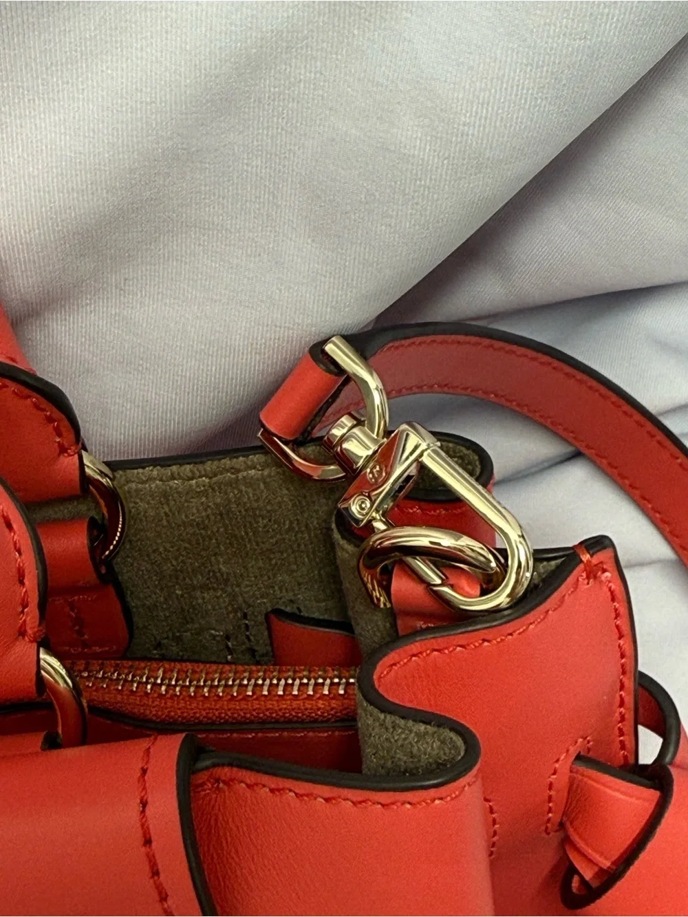 (new+tag) Michael Kors Leather Hamilton Legacy Dahlia Belted Red Pink Satchel